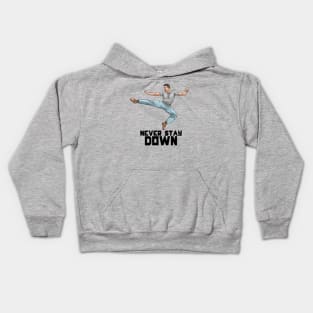 Never Stay Down Kids Hoodie